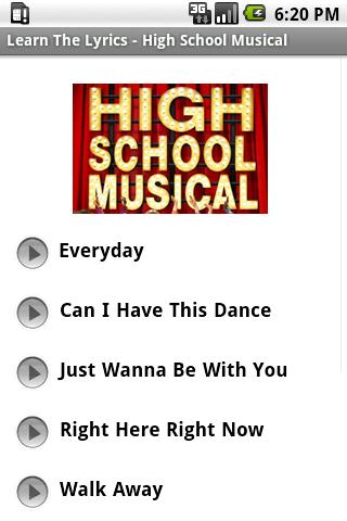 Lyrics - High School Musical 1.0