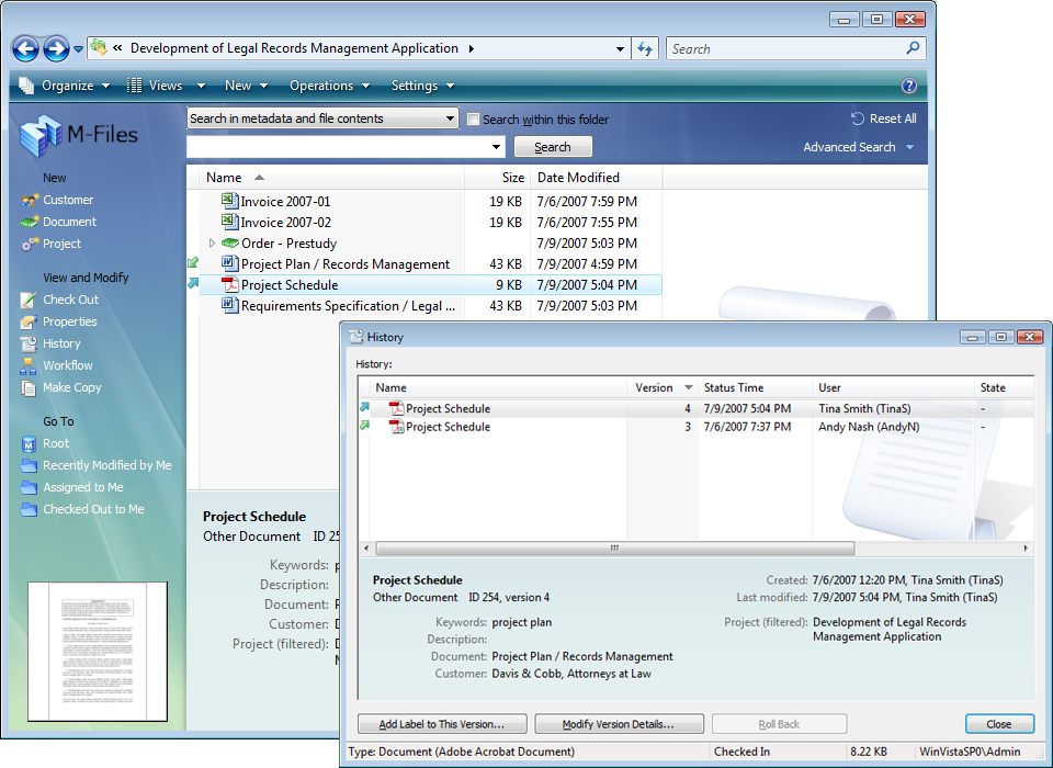 M-Files PRO Document Management Software 4.0