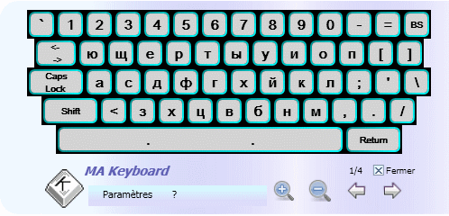 MA Keyboard: virtual keyboard 1.03