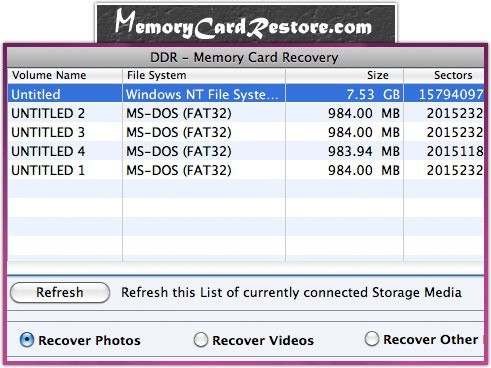 Mac Card Restore 4.0.1.6