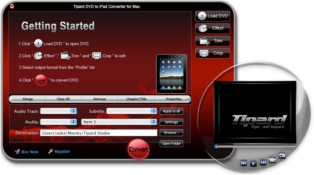 Mac DVD to iPad Converter 2013.35