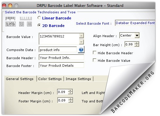 Mac OS Barcode Creator 7.3.0.1