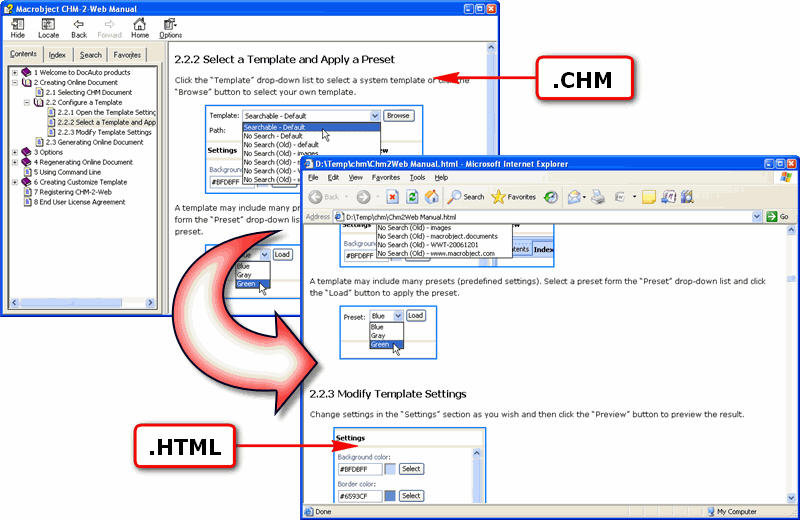 Macrobject CHM-2-HTML 2007 Professional 2007.13.607.340