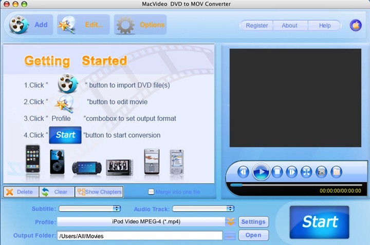 MacVideo DVD to MOV Converter 2.8.0.30