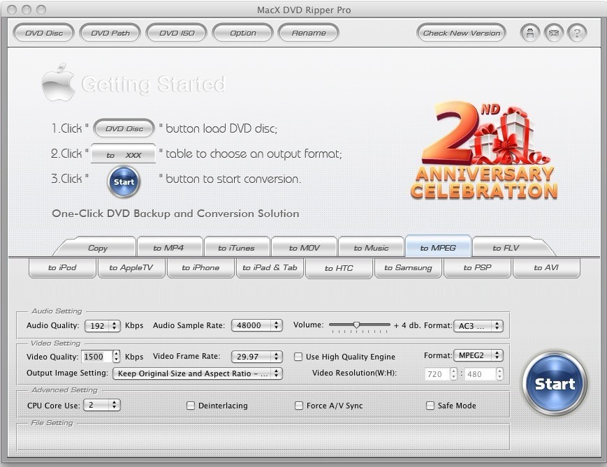 MacX DVD Ripper Pro Anniversary Edition 3.9.5