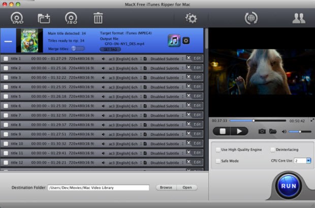 MacX Free iTunes Ripper for Mac 4.1.9