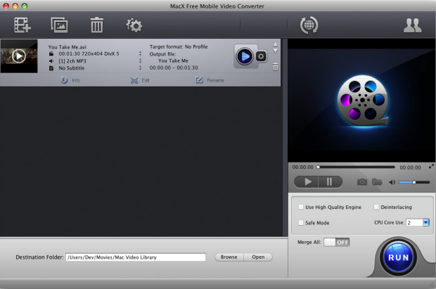 MacX Free Mobile Video Converter 4.2.1