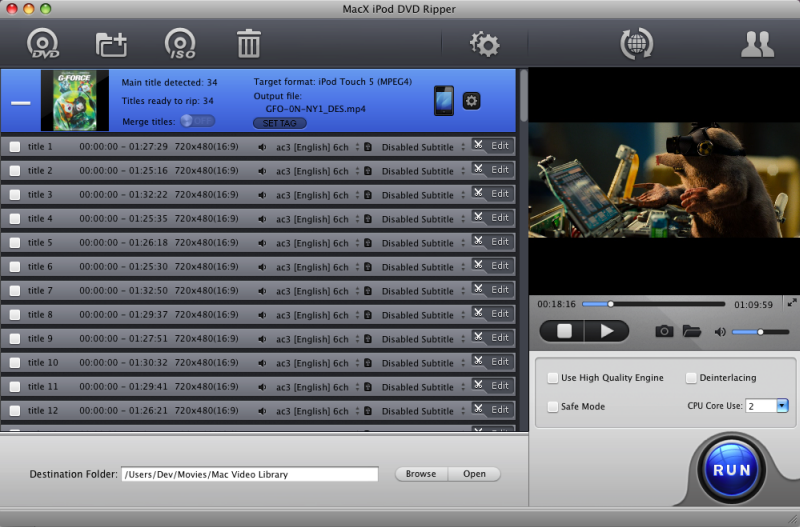 MacX iPod DVD Ripper 4.0.4