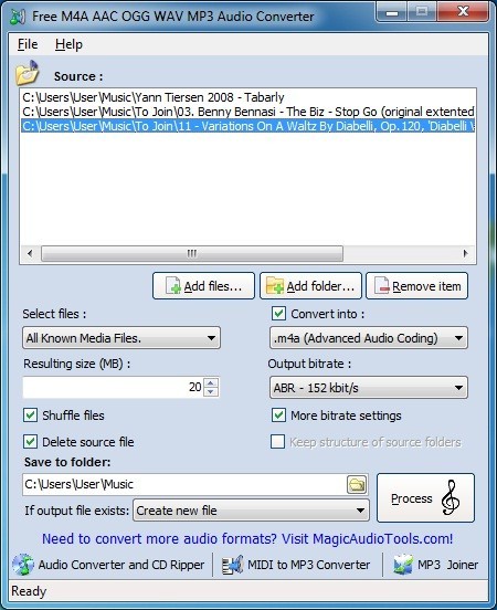 Magic M4A To MP3 Converter 2.8.6