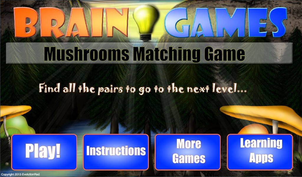 Magic Mushrooms Matching Game 1.0.0