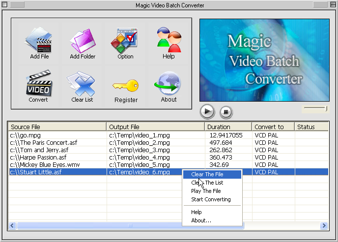 Magic video batch converter 3.5