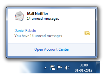 Mail Notifier Beta 1.0