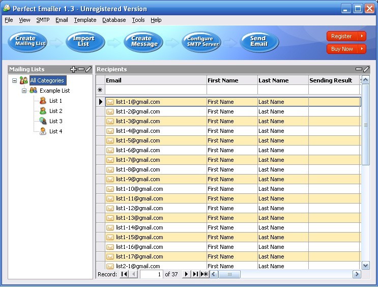 Mailing list management Software 1.6
