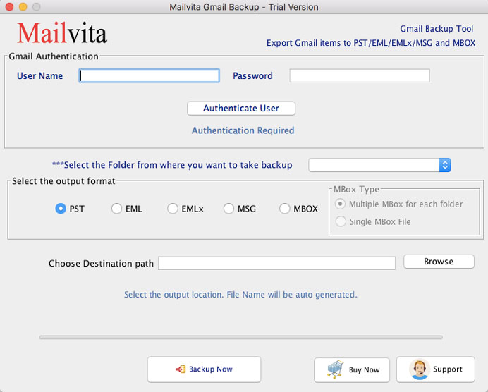 MailVita Gmail Backup for Mac 1.0
