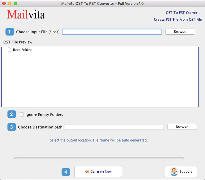 MailVita OST to PST Converter for Mac 1.0