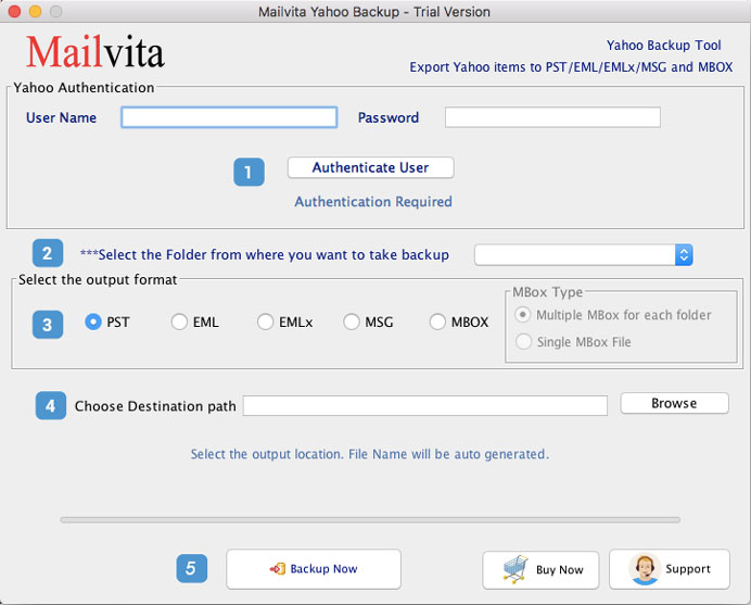 MailVita Yahoo Backup for Mac 1.0