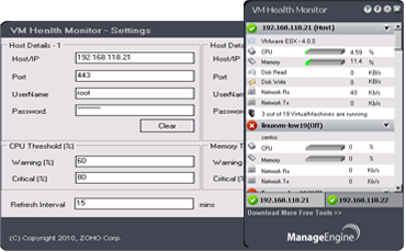 ManageEngine VM Health Monitor 1.0