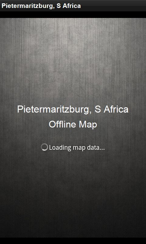 Map Pietermaritzburg, S Africa 1.2