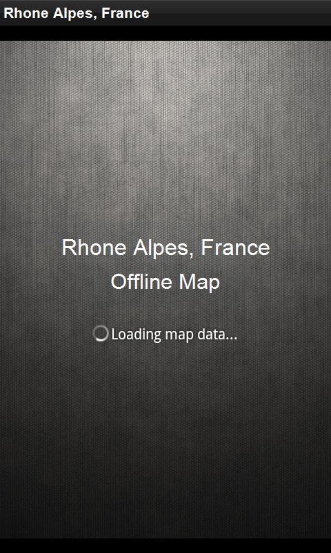 Map Rhone Alpes, France 1.1