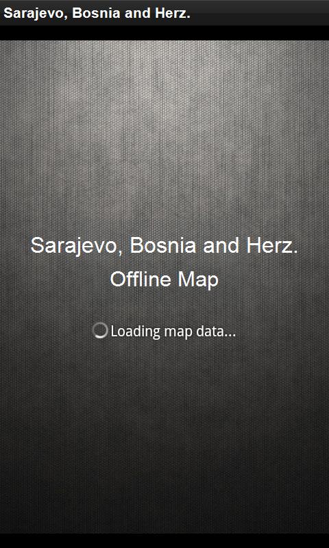 Map Sarajevo, Bosnia and Herz. 1.2