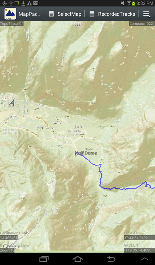 MapPack-GPS Yosemite Topo 1.5