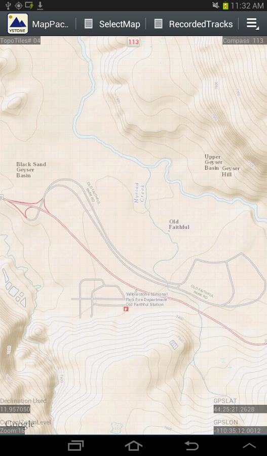 MapPack-YS GPS YellowStone NP 1.5