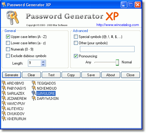 Mar Password Generator 1.27