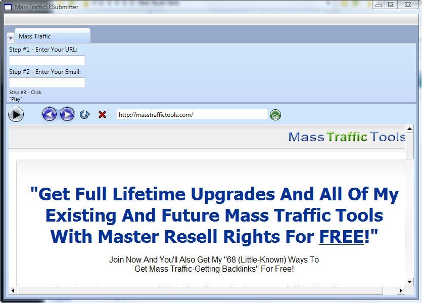 Mass Traffic Search Engine Submitter 1.0