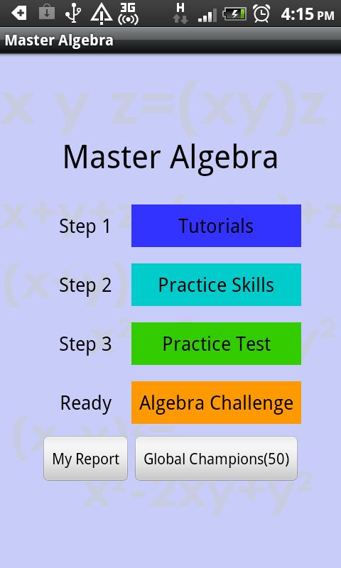 Master Algebra 1.3