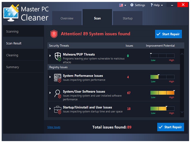 Master PC Cleaner 3.0