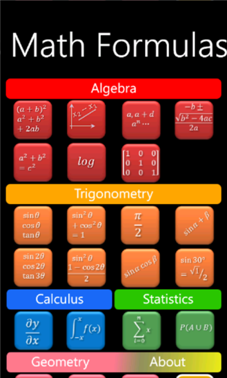 Math Formulas 2.0.0.0