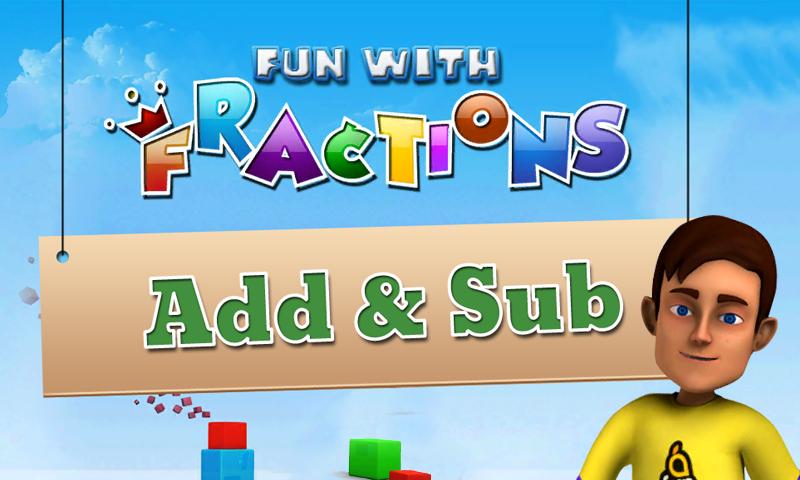 Math Fun Fractions : Add & Sub 1.0