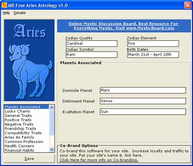 MB Free Aries Astrology 1.50