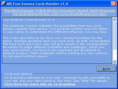MB Free Essence Cycle Number 1.25