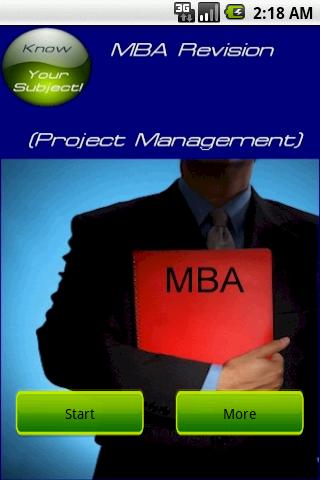 MBA Project Management 1.0