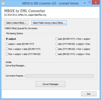 MBOX to EML Converter 3.0
