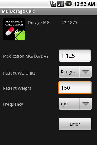 MD Dosage Calculator 1.0