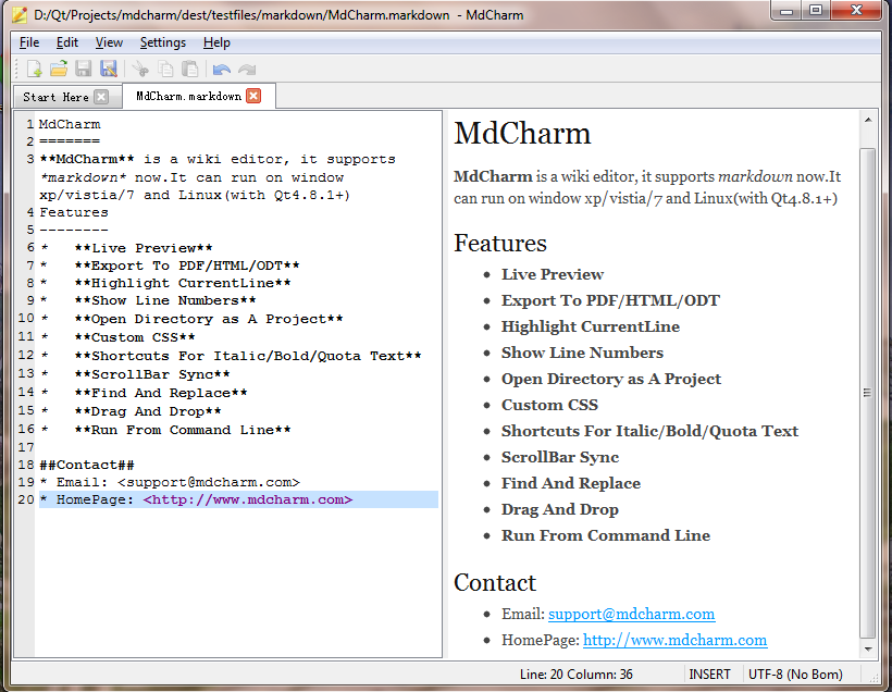 MdCharm 0.9.8