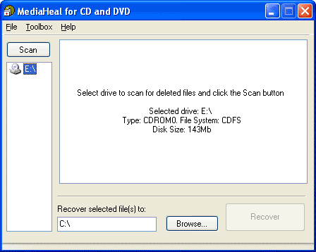 MediaHeal for CD and DVD 1.0.0937