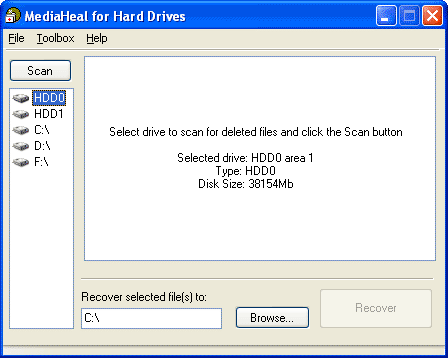 MediaHeal for Hard Drives 1.0.0829