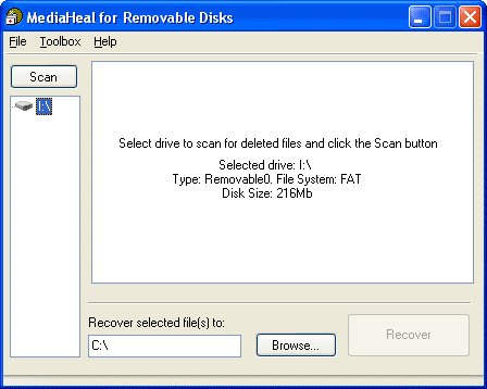 MediaHeal for Removable Disks 1.0.0831