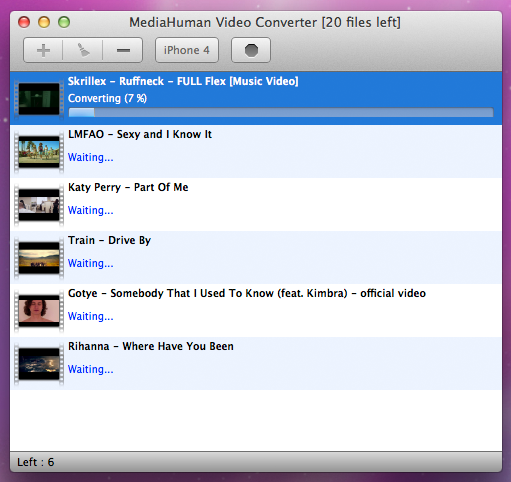 MediaHuman Video Converter MAC 1.1