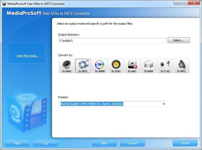 MediaProSoft Free M4a to MP3 Converter 6.4.2