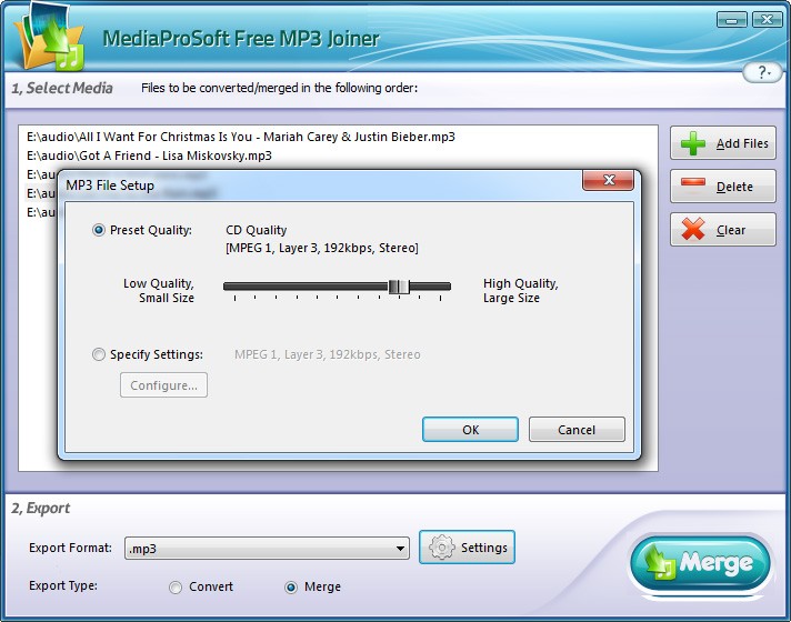 MediaProSoft Free MP3 Joiner 4.0.5