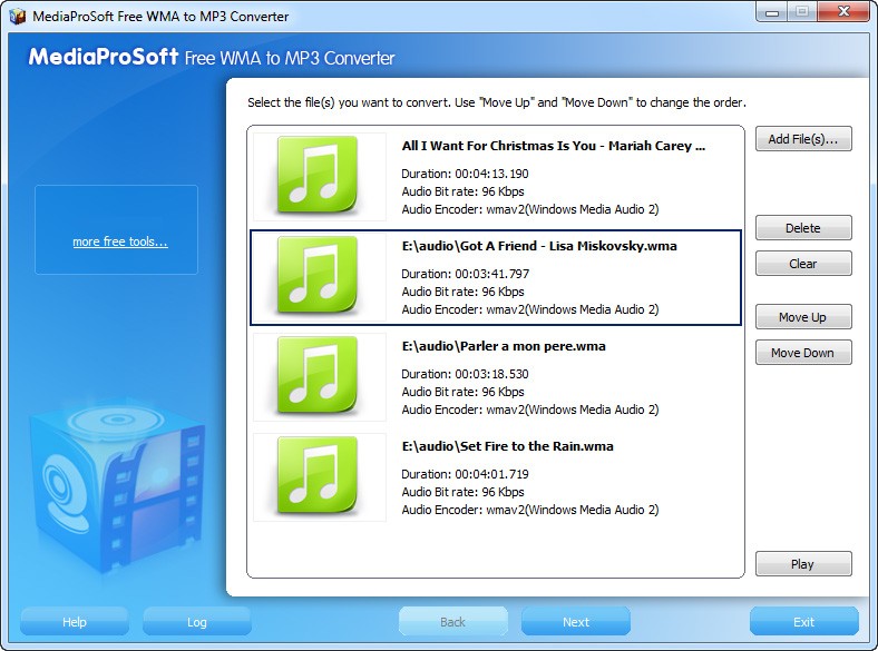 MediaProSoft Free WMA to MP3 Converter 6.4.2