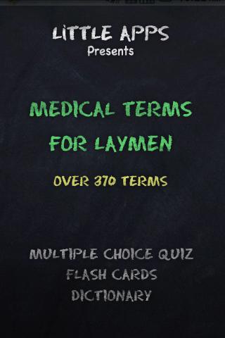 MEDICAL TERMS FOR LAYMEN QUIZ 1.0