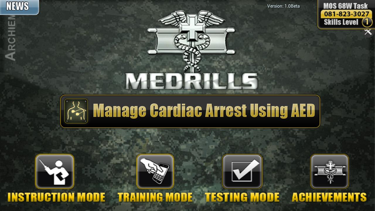 Medrills: Army AED 1.30e