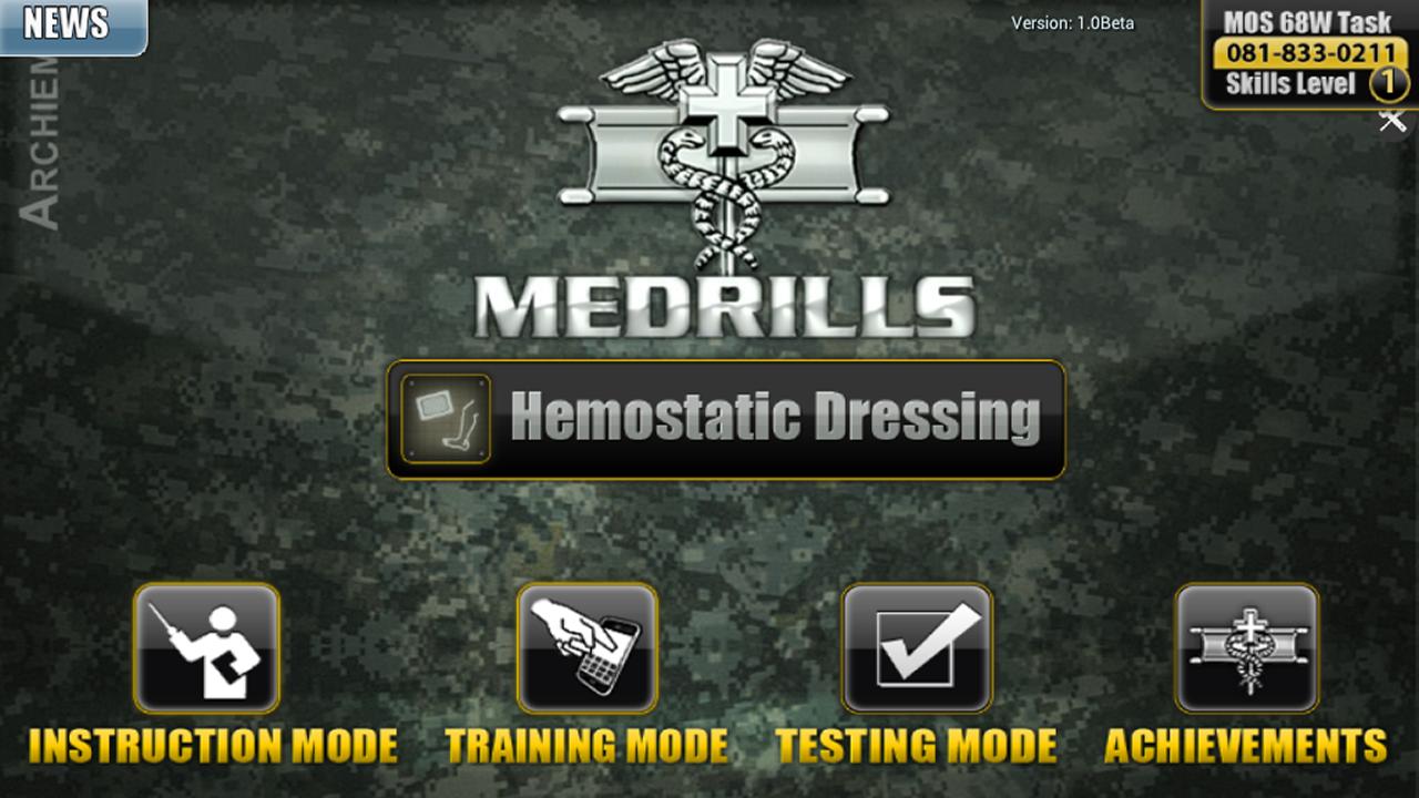 Medrills: Army Hemostatic 1.30e
