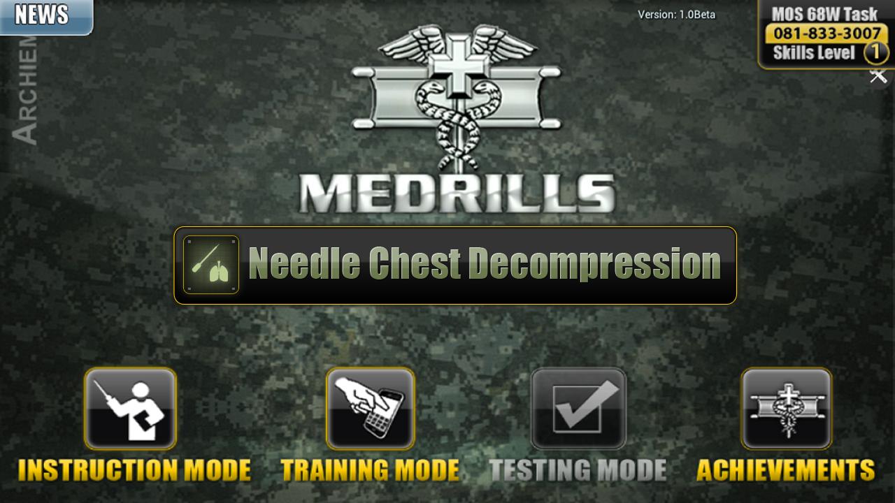 Medrills: Army NCD 1.30e
