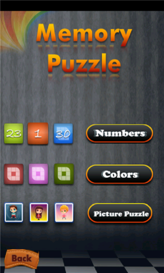 Memory Puzzle 3-in-1 Brain Game 1.0.0.0